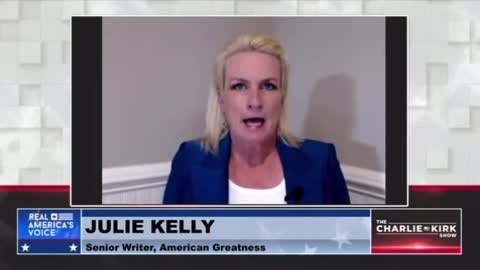 Charlie Kirk interviews Julie Kelly on Nancy Pelosi Punch Trump in the Face film