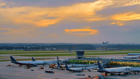 morning at the airport