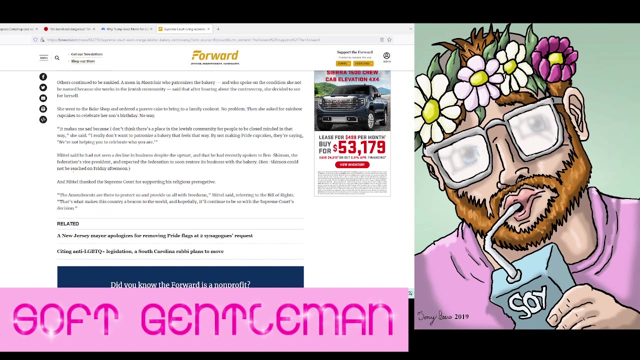 SOFT GENTLEMAN 7/1/23: The Supreme Bigot Court, More Indictments Coming For Trump