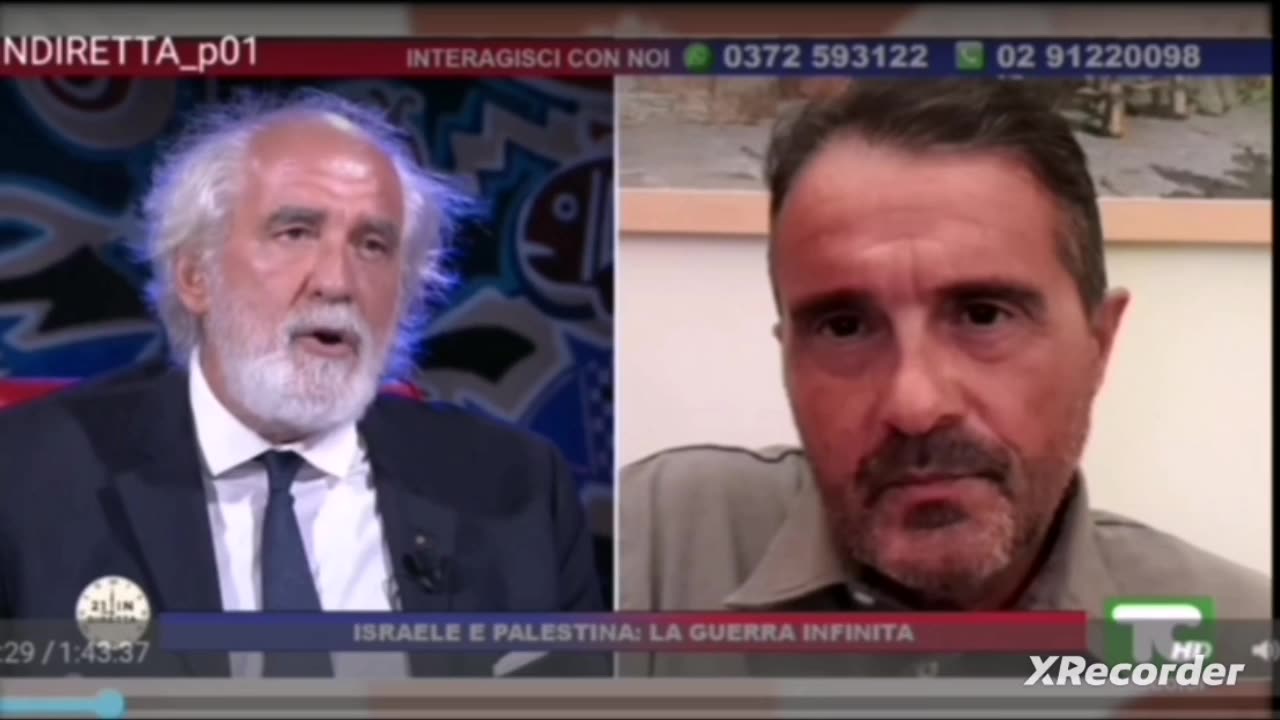 TELECOLOR - CONFLITTO ISRAELO/PALESTINESE: "Il punto di vista di Roberto Nuzzo"