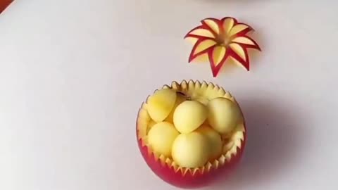 Apple garnish