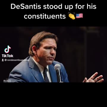 Ron DeSantis stood up for his constituents 👏🇺🇸