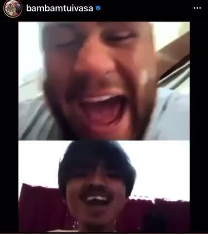 Tai Tuivasa in tears laughing 😂