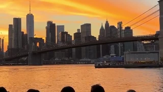 Sitting under the Brooklyn Bridge and enjoying the light that belongs to you # new york