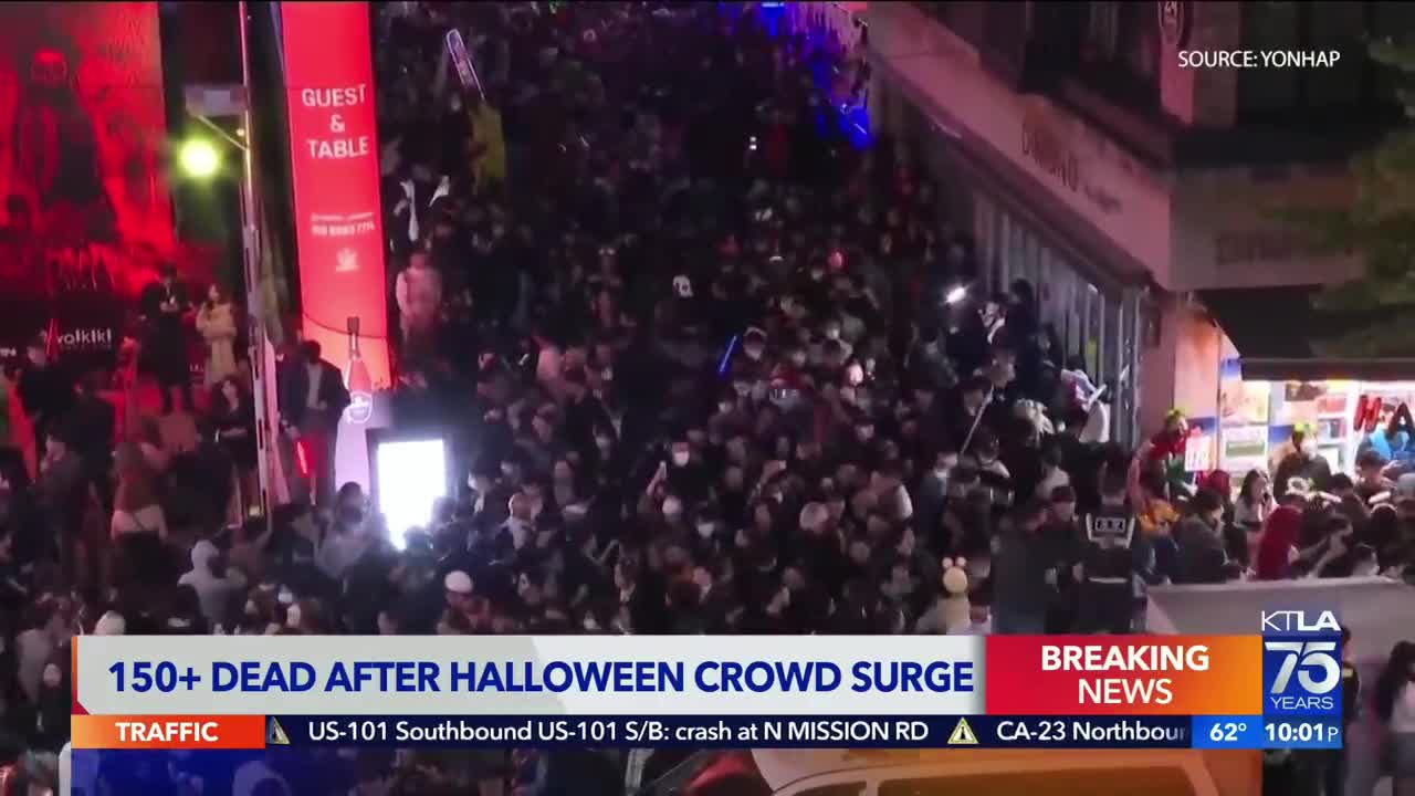 Over 150 people dead after stampede at Halloween event in Seoul, South Korea