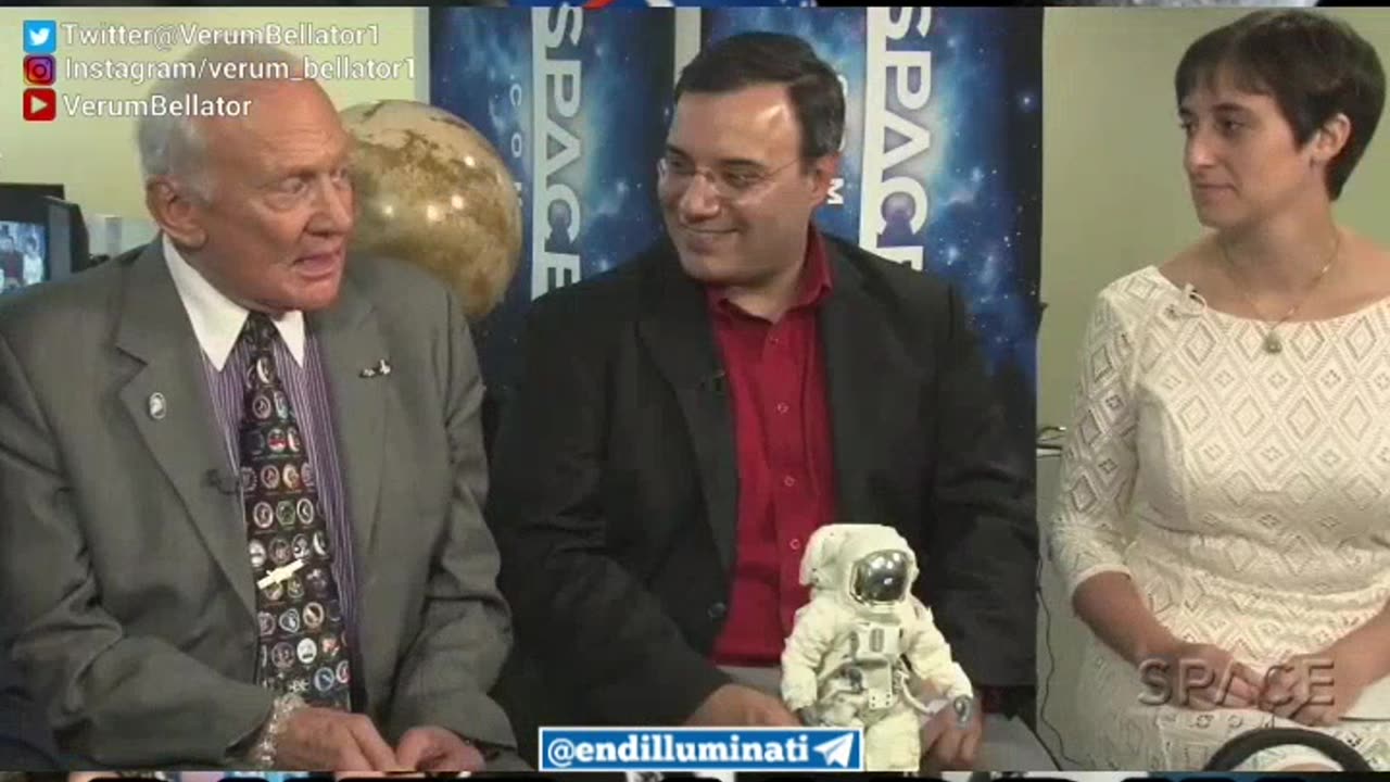 Buzz Aldrin and his stressed out handler