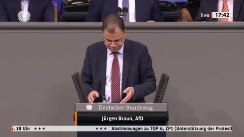 Jürgen Braun Rede vom 09.11.2022 - Unterstützung der Protestbewegung im Iran