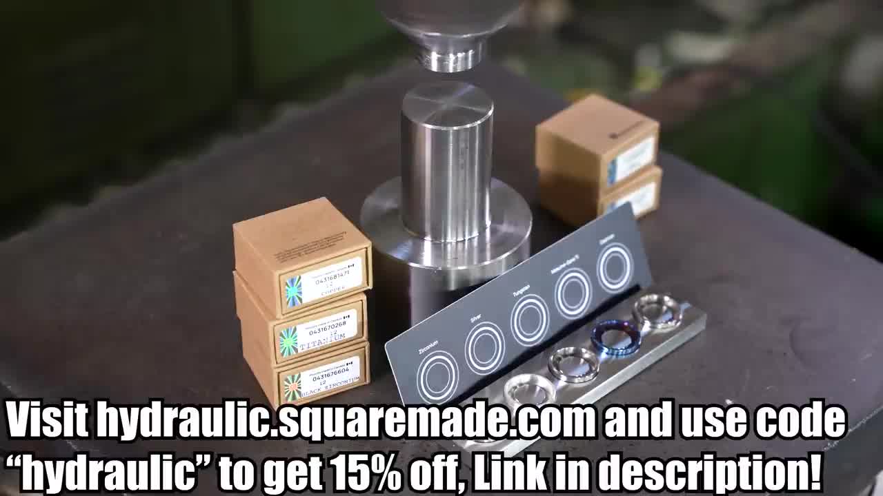 How Strong Is Tungsten Ring? Hydraulic Press Test!5