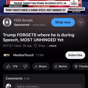 Trump sneak dissing Sioux City 🤣