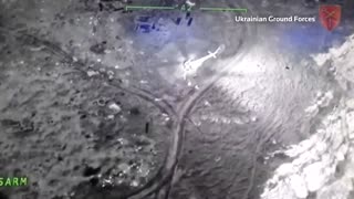 Ukraine military shows Snake Island aircraft explosion