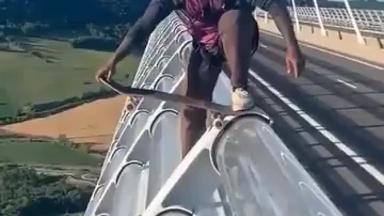 Skate Off a Bridge