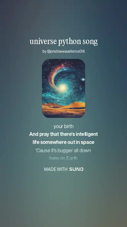 Universe Python Song 1