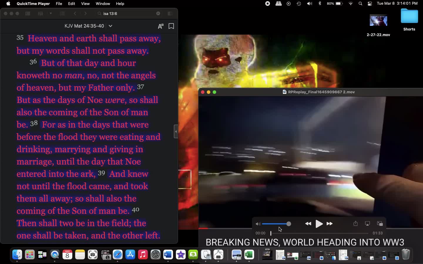 WW3 update 4 - ppl living they best life like before the Great Flood.mov