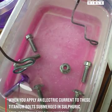 Colourising bolts with electricity