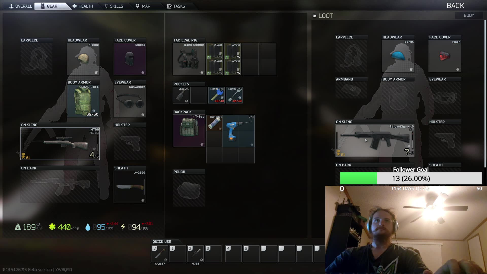 Escape from Tarkov Twitch VOD PMC Ratting with carrotboy4200 Part 10