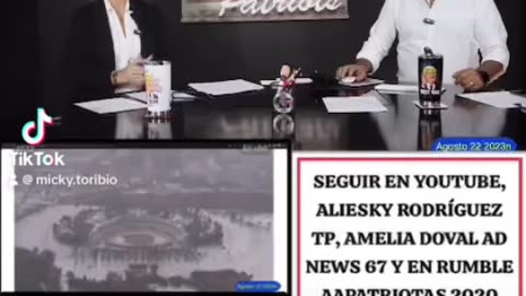 ESTADIO DE LOS DODGER DE LOS ÁNGELES INUNDADO POR LA TORMENTA HILARY