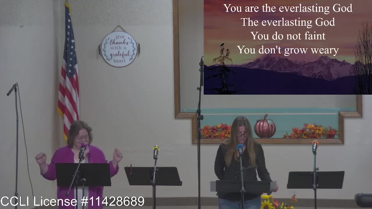 Moose Creek Baptist Church Sing “Everlasting God” During Service 10-16-2022