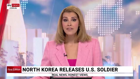North Korea releases US soldier back into American custody 9/27 Sky News