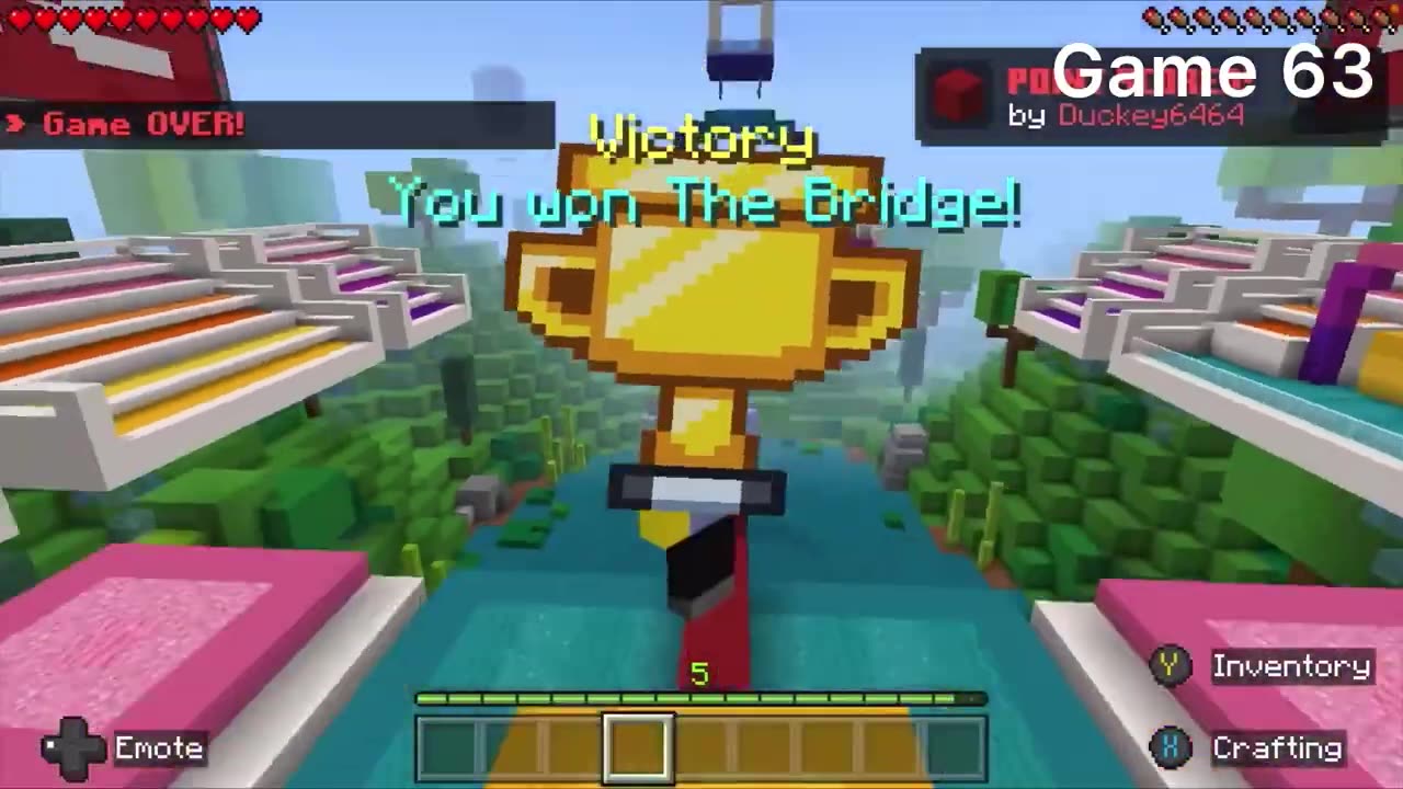 100 games of Minecraft Hive Bridge