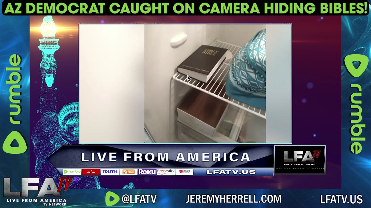 AZ HOUSE DEMOCRAT CAUGHT HIDING BIBLES!