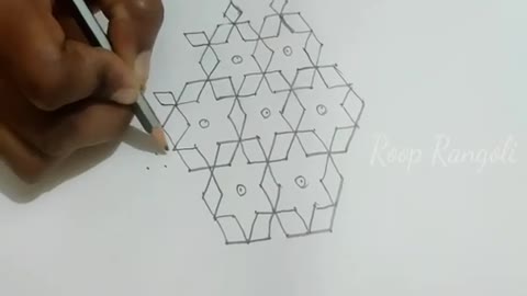 easy rangoli designs 11×3 dots || simple kolam designs | sankranthi muggulu for beginners #rangoli