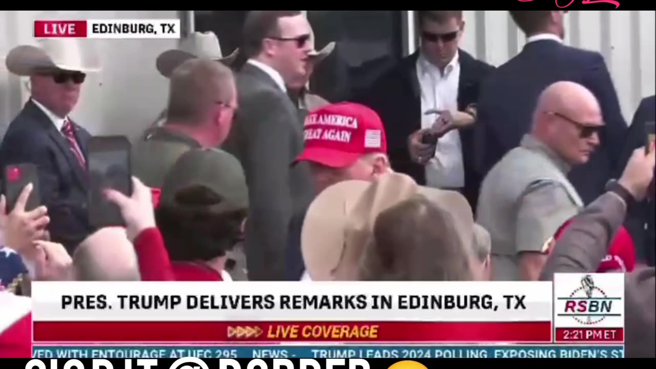 CIC DJT ❤️ AT THE BORDER FEEDING TROOPS THANKSGIVING 🙏🙏