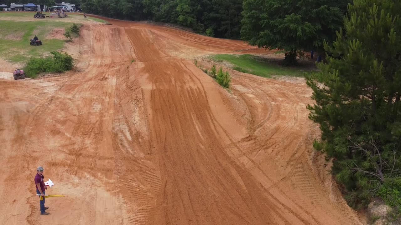 Drone view of Monster Mountain's GP track