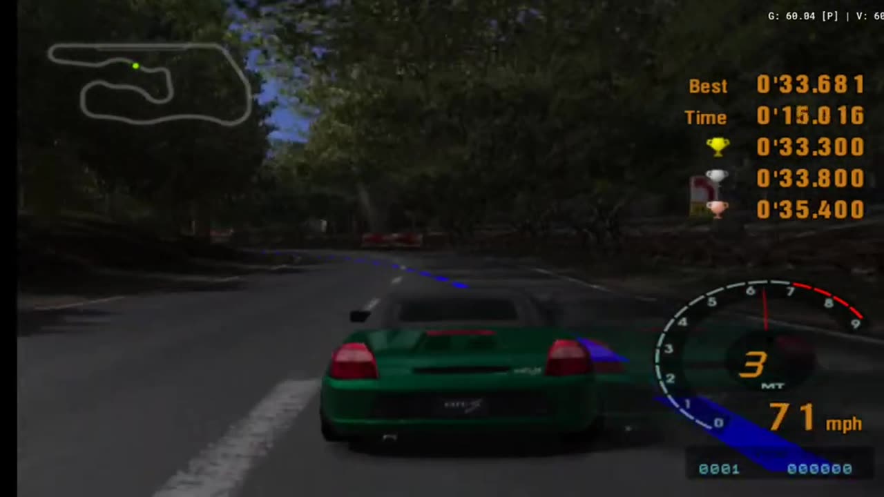 Gran Turismo 3 - License Test B-7 Gameplay(AetherSX2 HD)