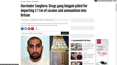 London to LA Sikh Drug dealer and 9mm jailed for 30 years