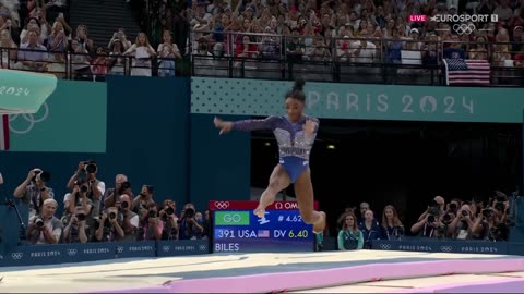 Simone Biles Highlights 2024 Paris Olympics.