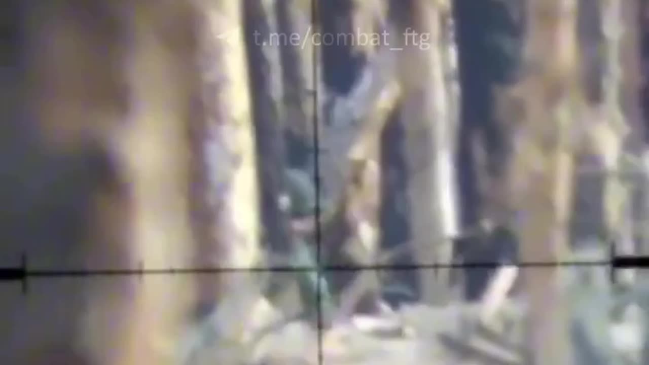 The dropping of a Russian by a sniper from the 12th "Azov" Special Forces Brigade