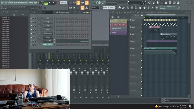 Day #7 - Making music live everyday for a year - Music and Conversation Podcast, come chat!