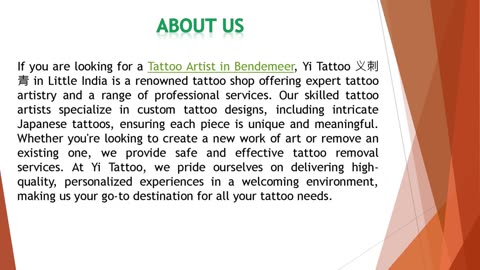 If you are looking for Japanese Tattoo in Bendemeer