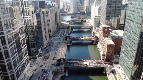 USA, Chicago City Video 4K