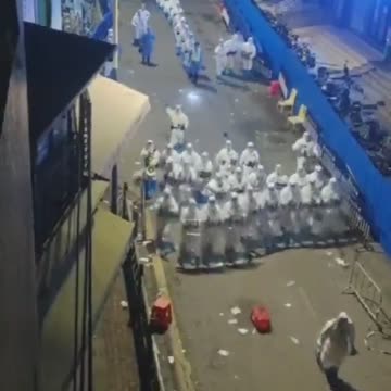 NEW: China police out in force after anti-lockdown protests