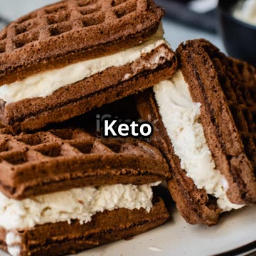 Keto Chocolate Chip Ice Cream Sandwiches!