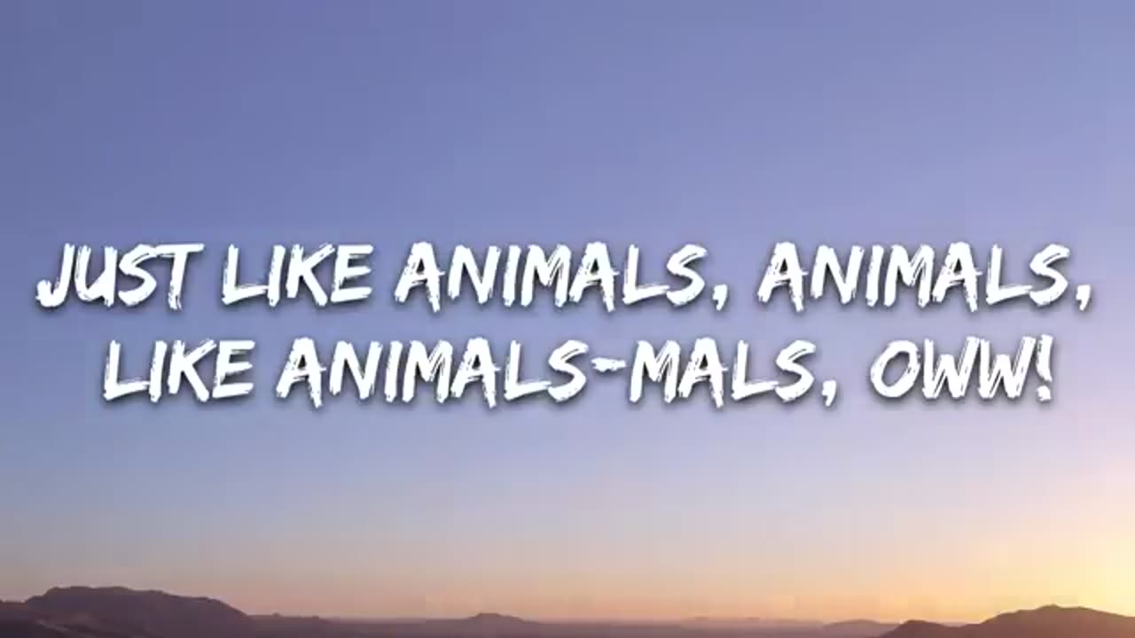 maroon5_animals (lyric's)