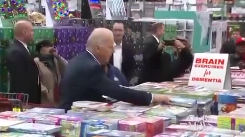 Biden went to the bookstore, but... just don't laugh...