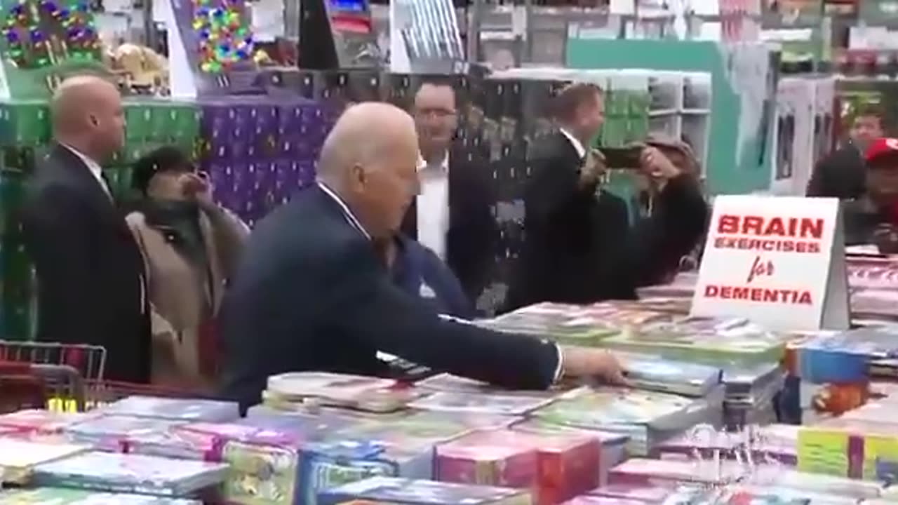 Biden went to the bookstore, but... just don't laugh...