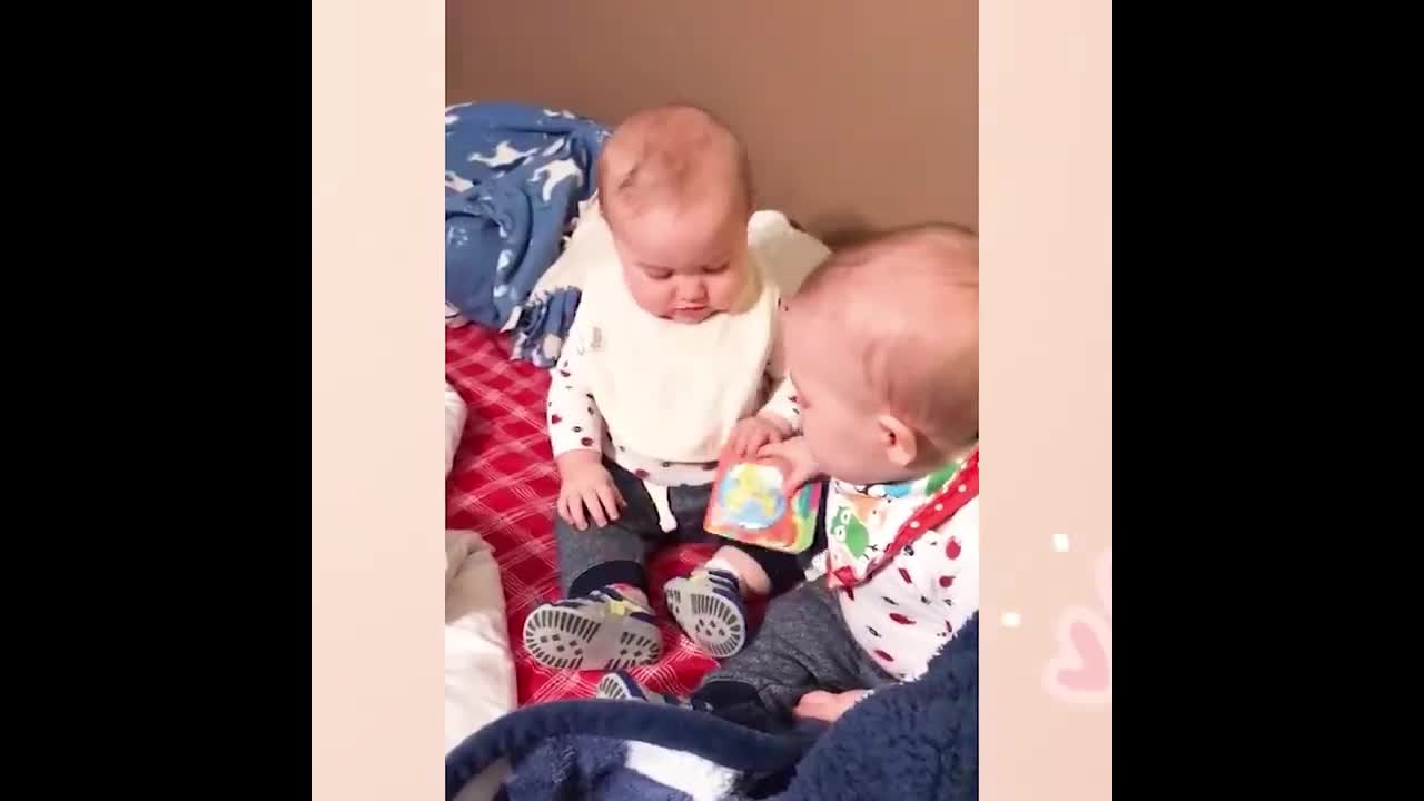 The twins are fighting