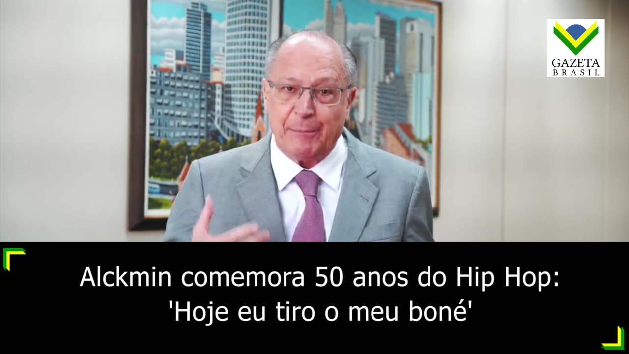 Alckmin comemora 50 anos do Hip Hop: 'Hoje eu tiro o meu boné'