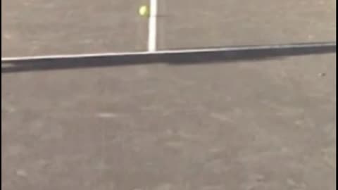 I THINK I HIT AN OUT SERVE!