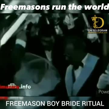 Freemason boy bride ritual…. 🤢🤮👿