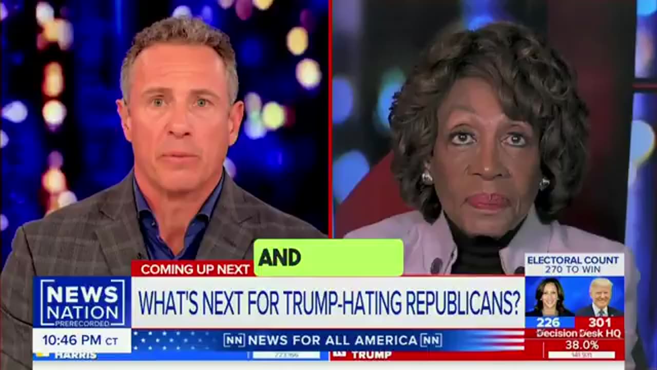 Maxine Waters Tries To Blame Kamala's Election Loss on "Racism" - Gets Crushed by Chris Cuomo