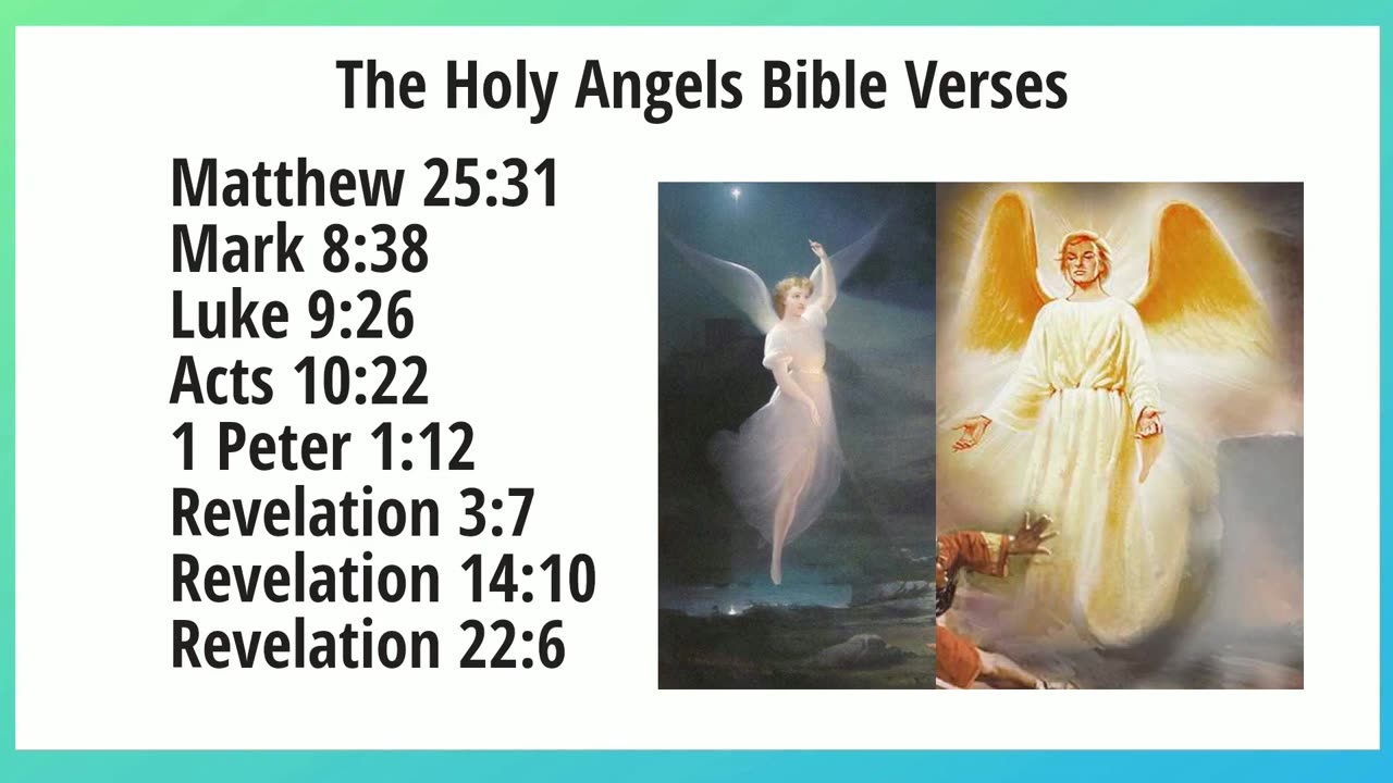 The Holy Angels Bible Verses