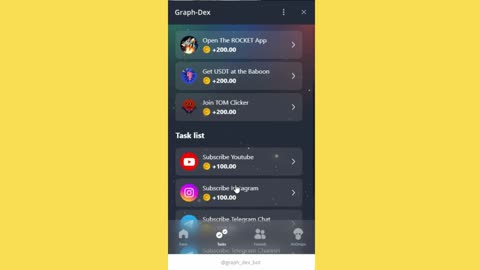 new mining mini app telegram Graph-dex