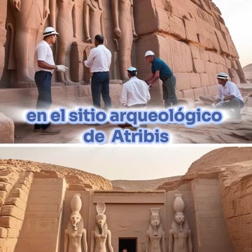 En Egipto, hallan un templo de 2100 años de antigüedad en un acantilado.