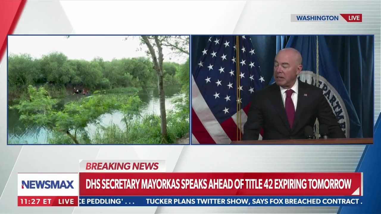 DHS Secretary Alejandro Mayorkas attributes the overcrowding at the southern border