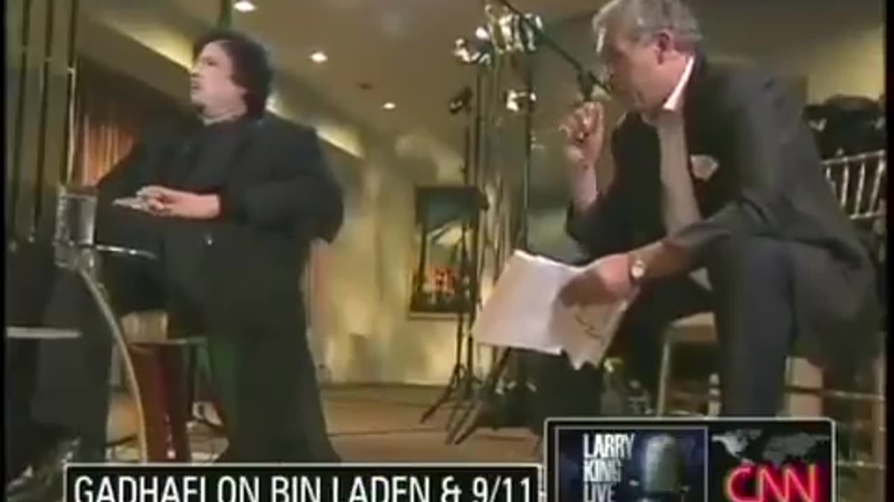 [USA] General Gadhafi Telling CNN the Truth About 911
