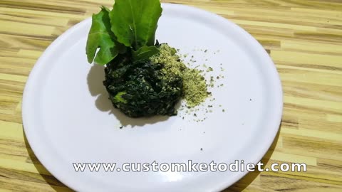 Keto Spinach and Quail Eggs